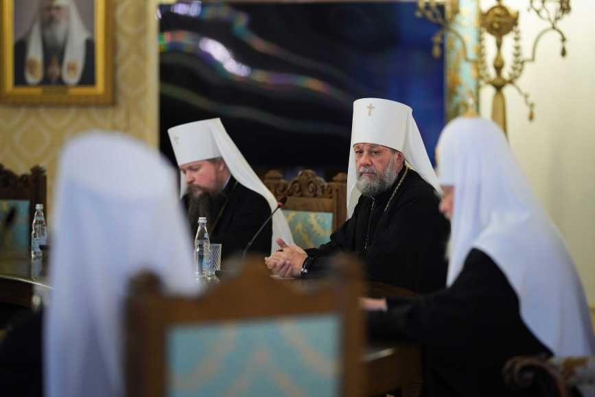 Митрополит Владимир встретился с Патриархом Кириллом в Москве