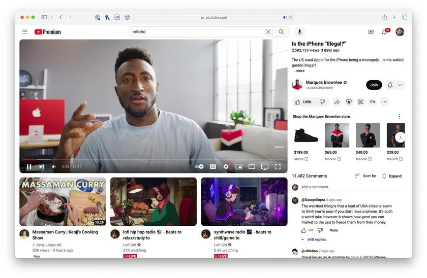 YouTube тестирует новый дизайн сайта
