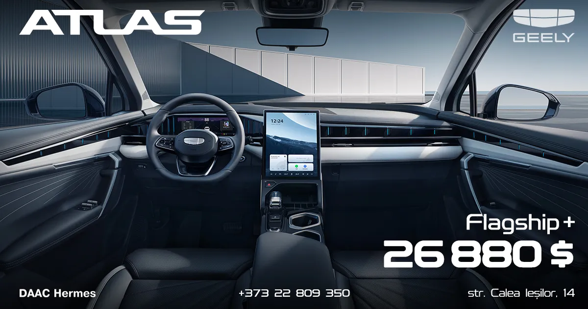 Geely Atlas – plăcere fără limite la 26 880 $