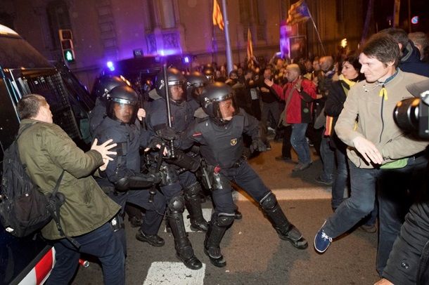 Протесты в Барселоне: 27 пострадавших
