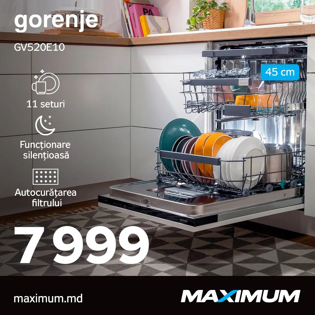 Maximum: Посудомоечные машины Gorenje делают вашу жизнь проще