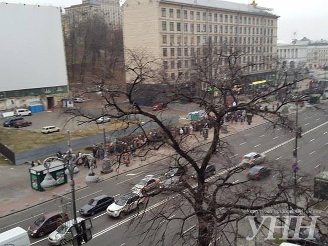 В центре Киева собираются митингующие