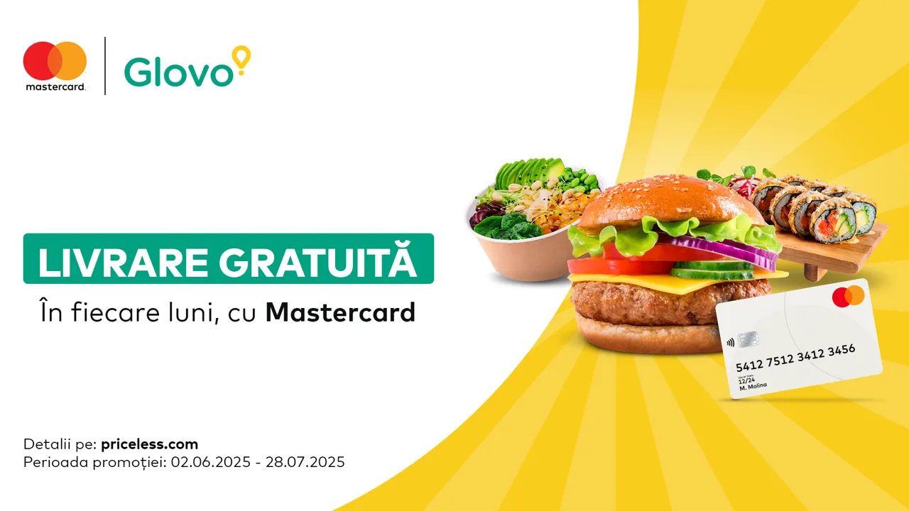 Mastercard Happy Monday: бесплатная доставка Glovo каждый понедельник с Mastercard