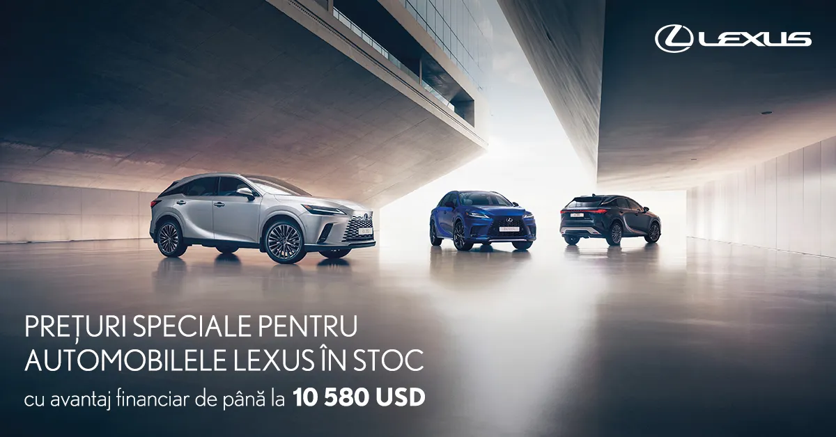 Lexus Chișinău: Prețuri speciale pentru automobilele în stoc
