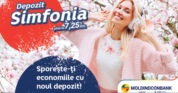 Депозит Simfonia от Moldindconbank – финансовая гармония под 7,25% годовых