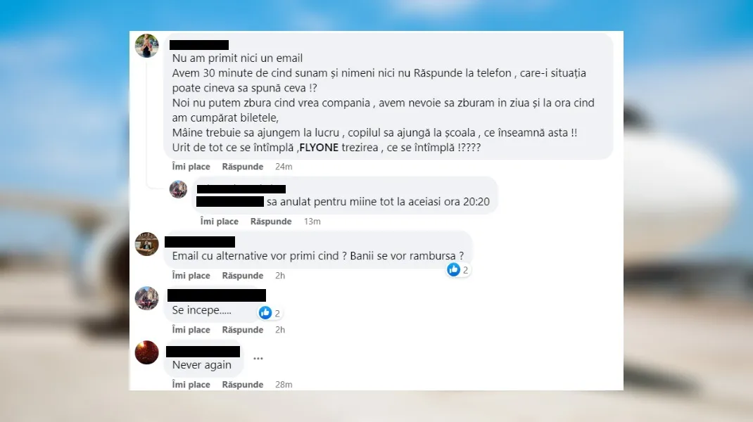 FlyOne отменила и перенесла несколько рейсов