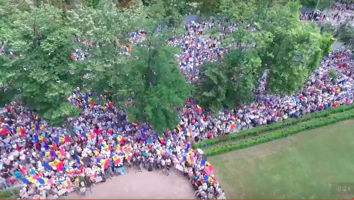 В Кишинев завершился гражданский протест против изменения избирательной системы