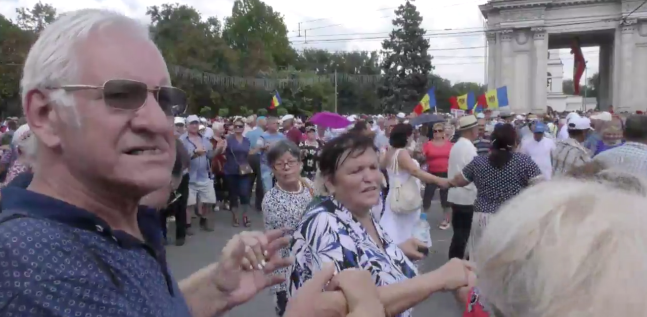 В центре Кишинева прошел протест