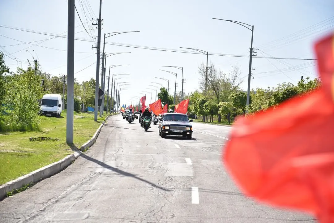 В Бельцах состоялся автопробег ко Дню Победы