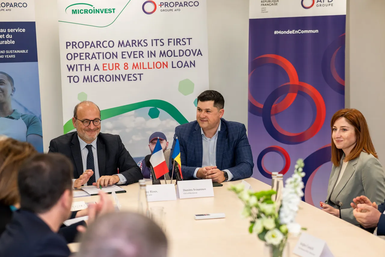 Microinvest заключает первое партнерство с Proparco в Молдове, получая кредит в 8 млн евро