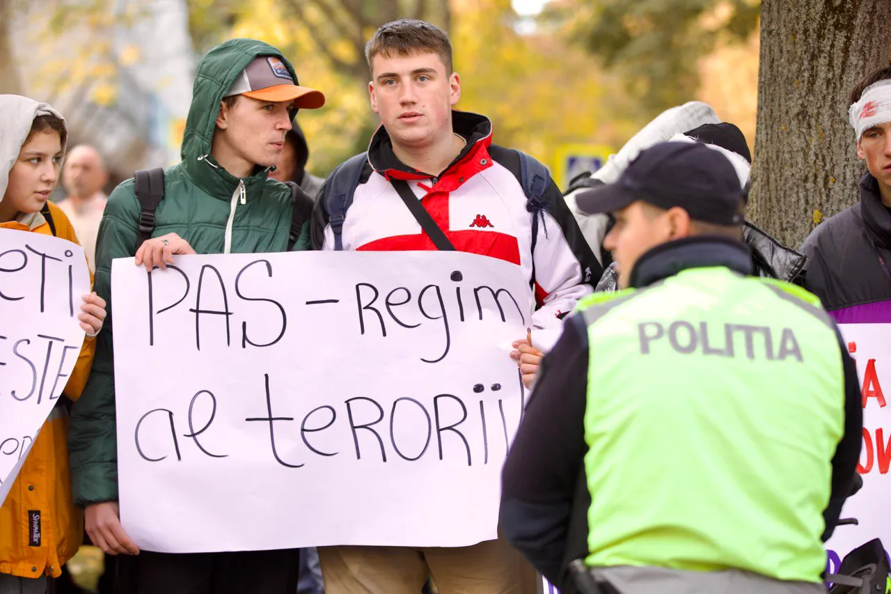 Сторонники партии "Шор" протестовали у здания парламента