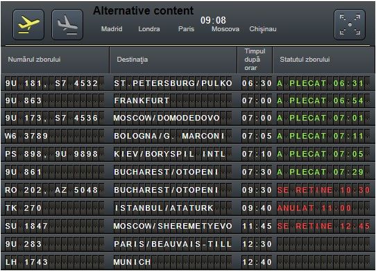 Curse anulate sau în întârziere pe aeroportul din Chișinău: Condițiile meteo nefavorabile