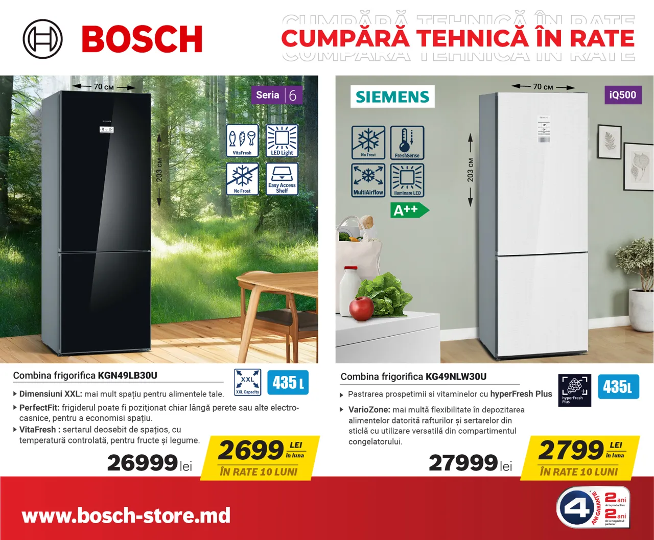 Bosch Store: Покупай технику Bosch в рассрочку от 599 леев в месяц