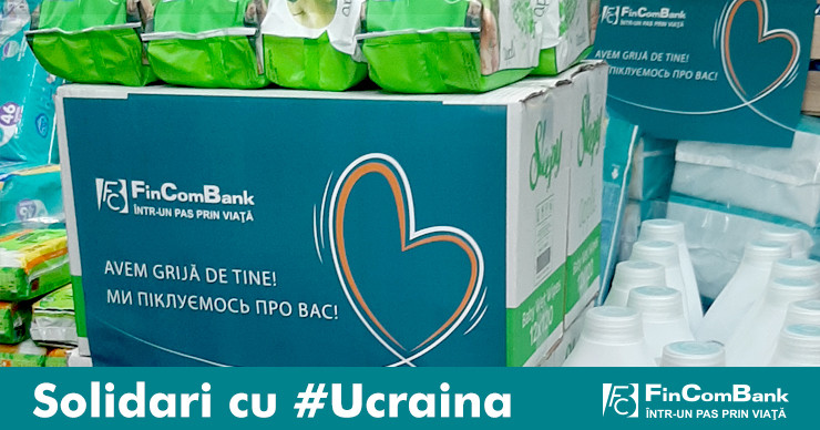 FinComBank продолжает кампанию «Солидарны с Украиной»