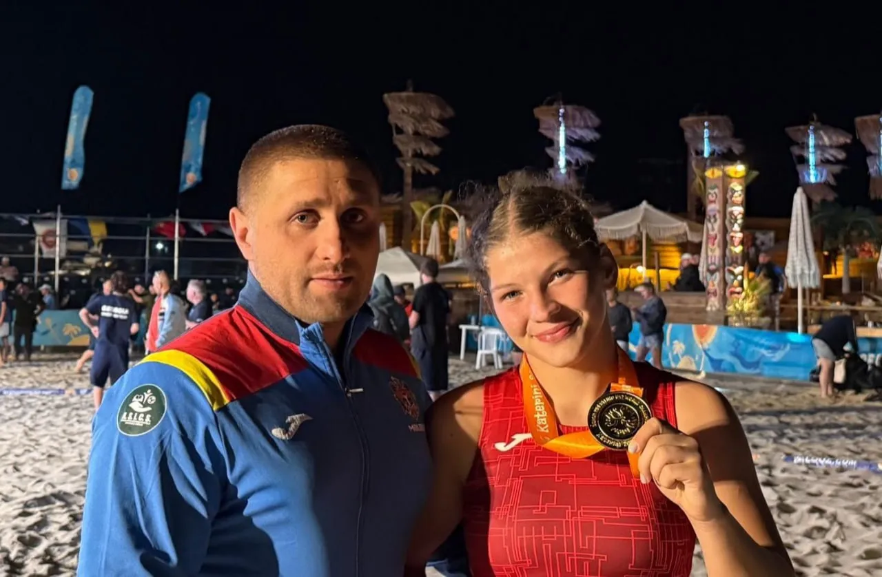 ​Alexandra Moisei aduce aurul mondial pentru Republica Moldova la lupte pe plajă
