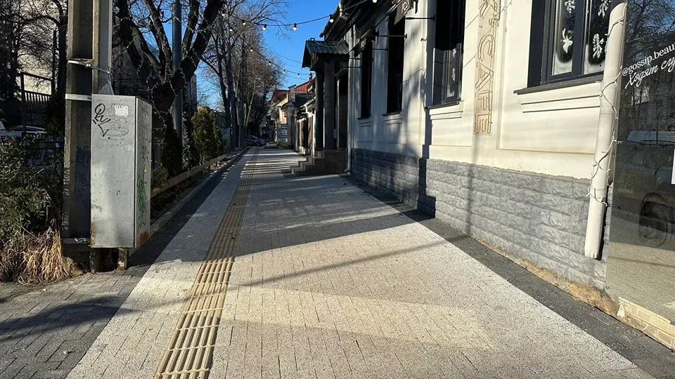 Одна из улиц Кишинева станет удобнее для пешеходов