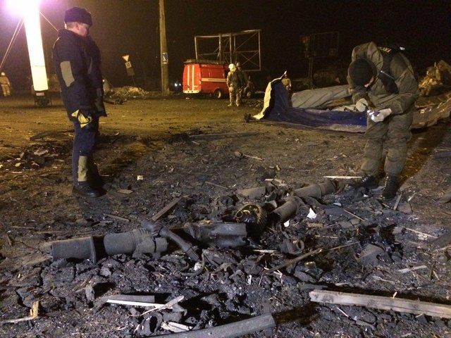 Разрушительные последствия мощного взрыва в Донецке