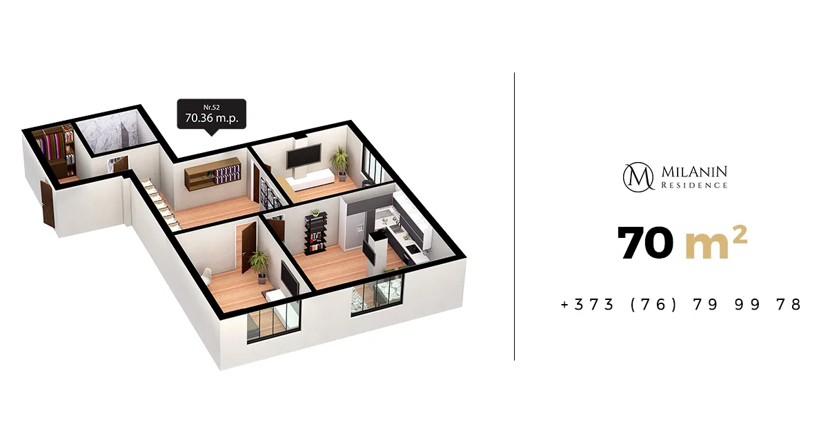 MilaniN: Квартиры на 70 м² в 3 минутах от Центрального парка