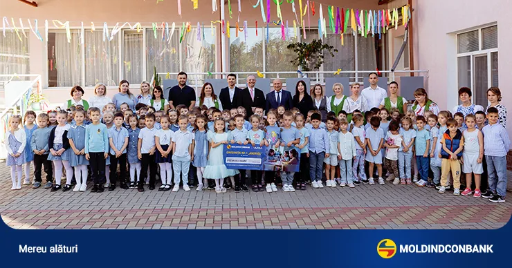 Детсад Andrieș в Яловенах – победитель кампании «Выбирай фильтры вместо пластика» – награжден Moldindconbank и Ultra