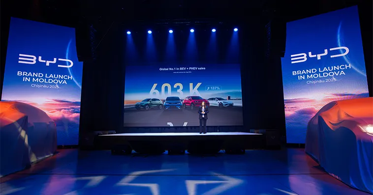 Автомобильный бренд BYD официально вышел на рынок Республики Молдова