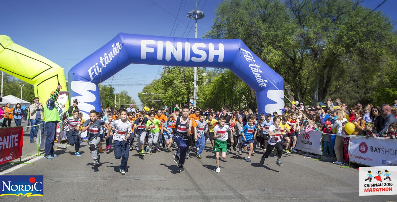 В центре Кишинева состоялся детский марафон  Kids Run Day by Nordic