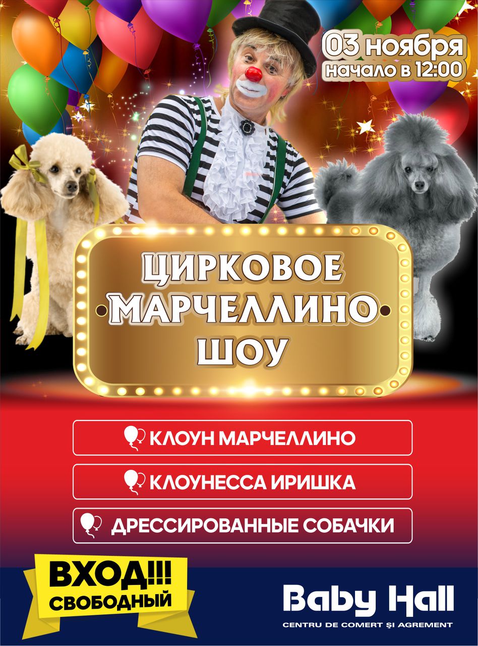 Baby Hall приглашает детей на страшно веселый Halloween и Марчеллино-шоу ®