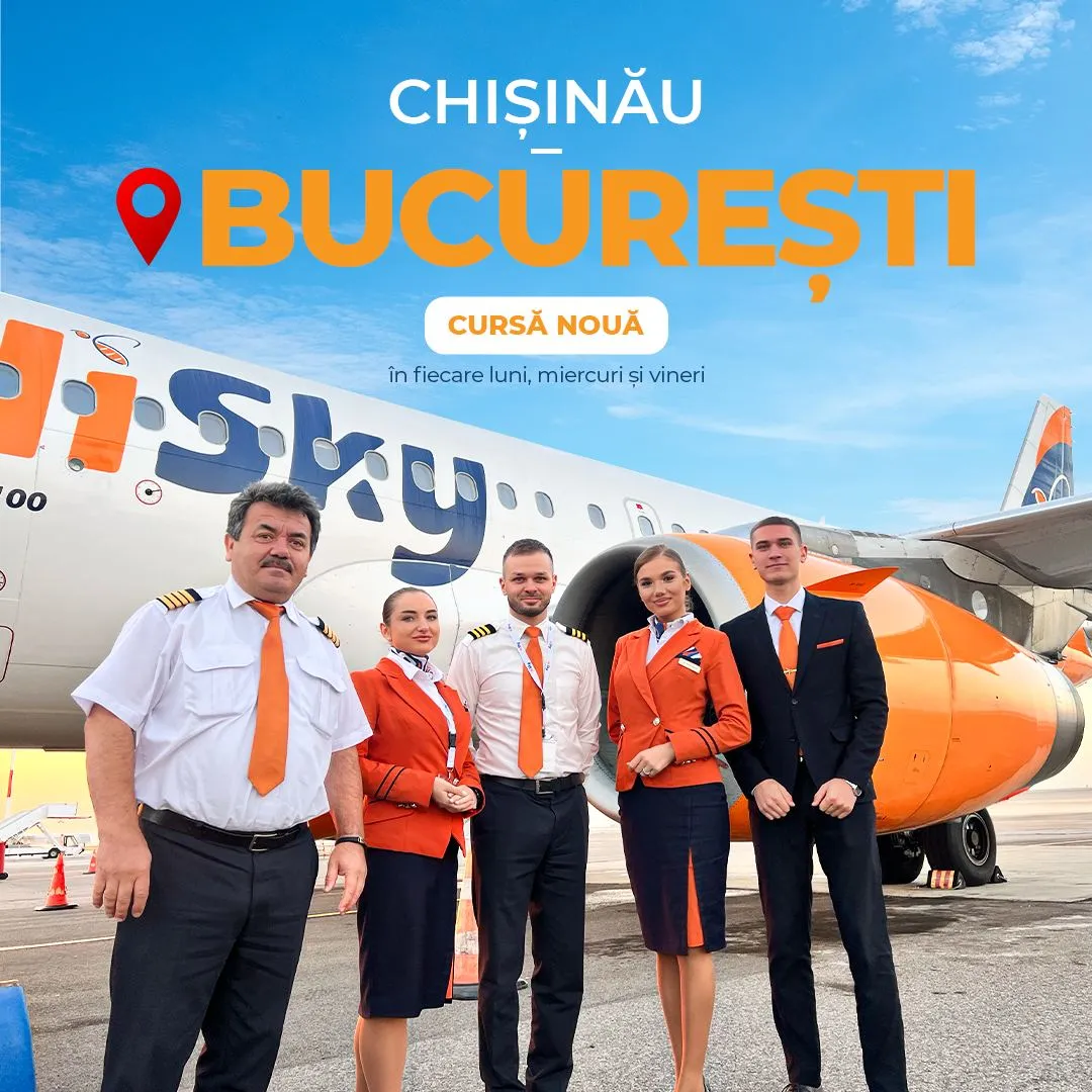 Авиакомпания HiSky открыла три новых маршрута с вылетом из Кишинева