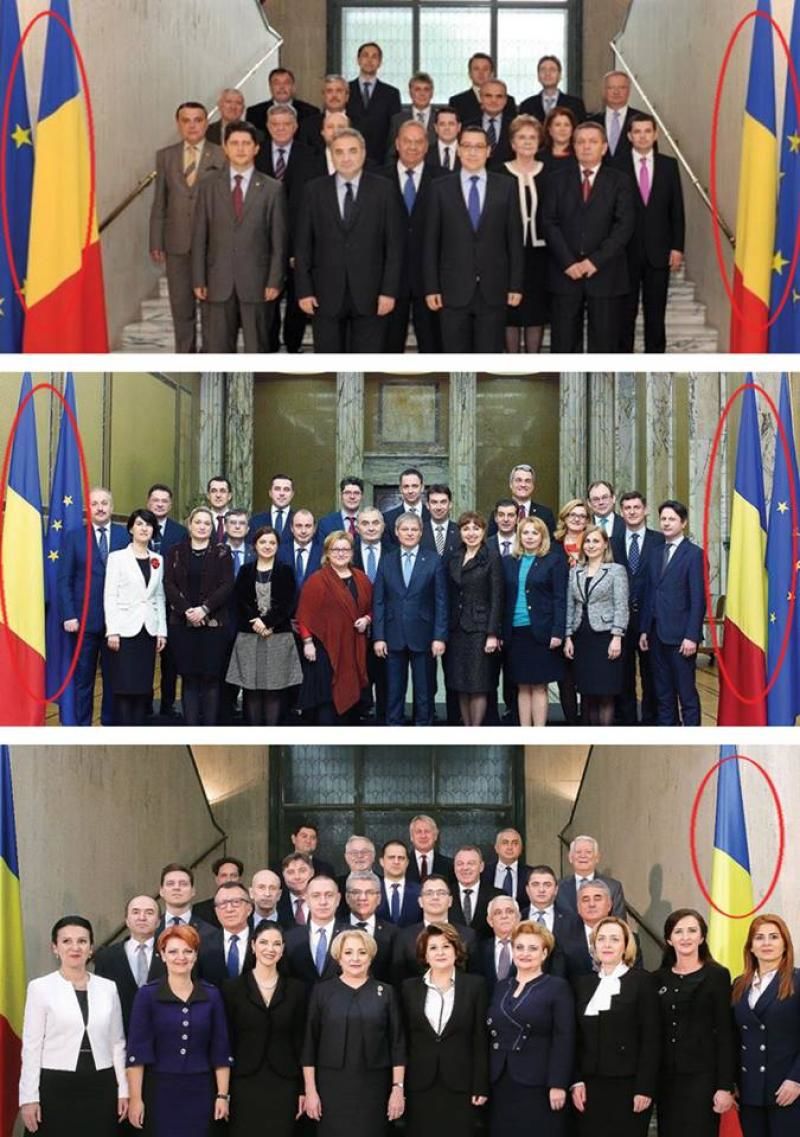 На групповой фотографии правительства Румынии не оказалось флага ЕС