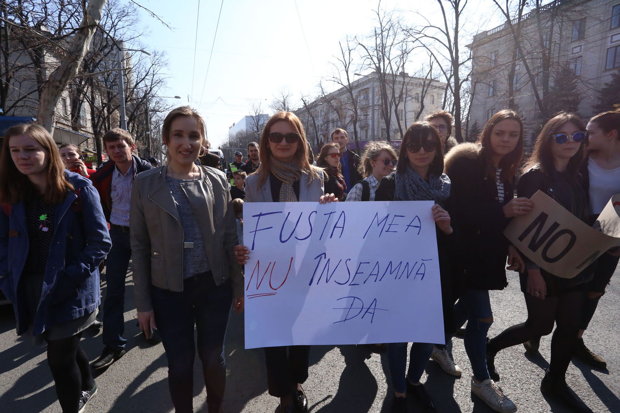 De Ziua Femeii au mărșăluit împotriva violului: Nu înseamnă nu