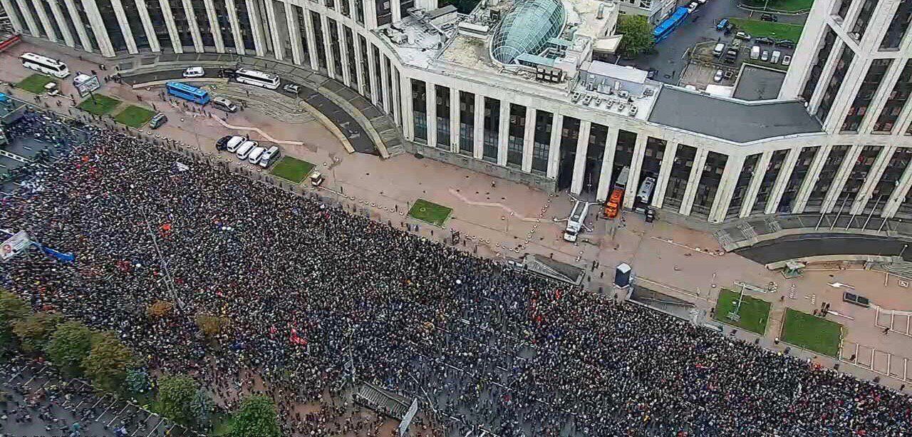 На митинг в Москве пришли 40 тысяч человек