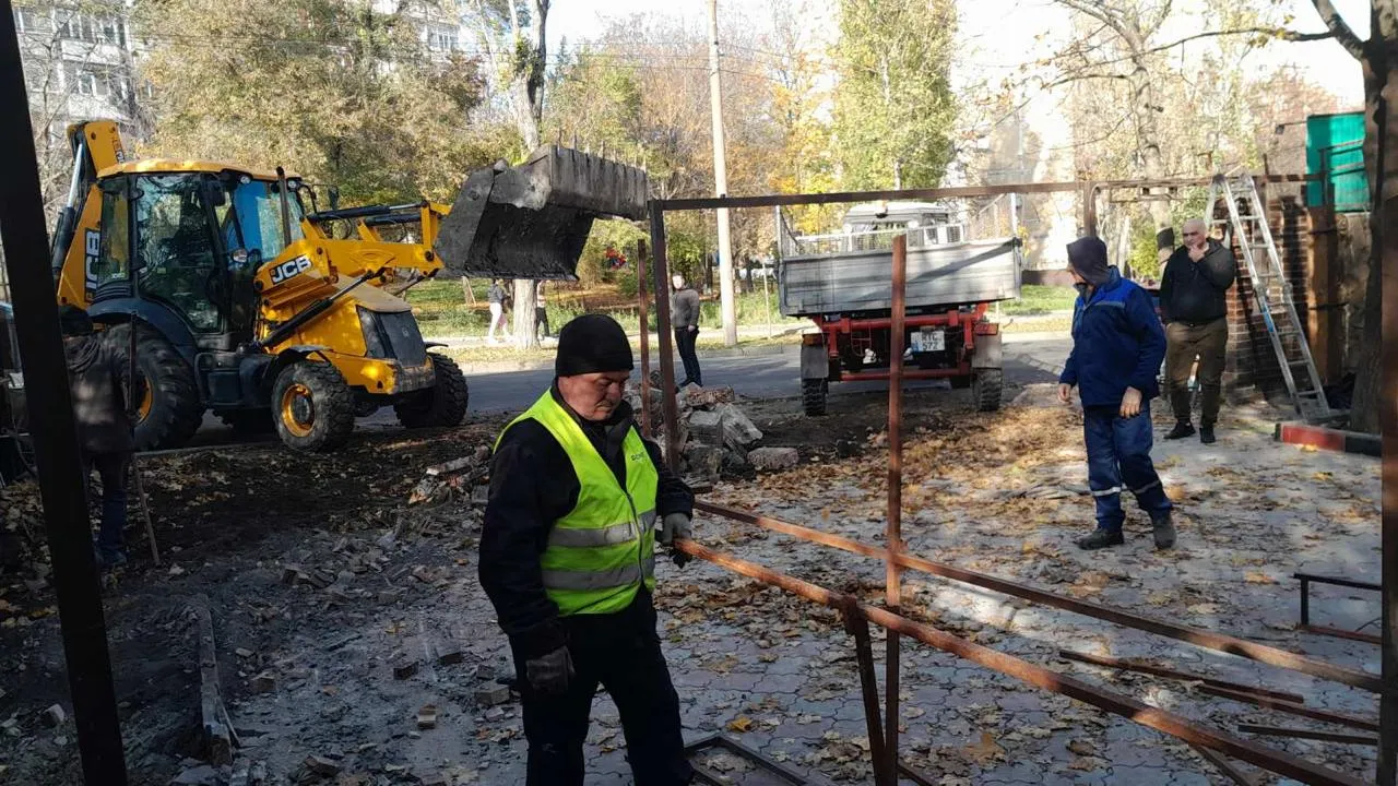 O terasă de vară din sectorul Ciocana al Capitalei, demontată