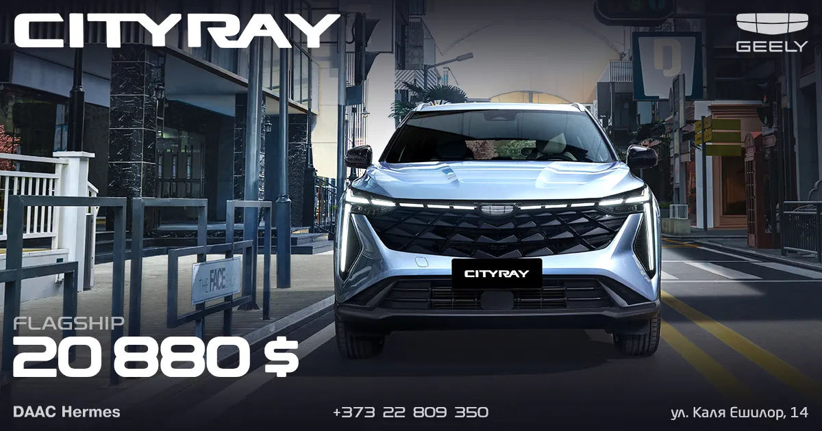 Geely - №1 на автомобильном рынке Молдовы