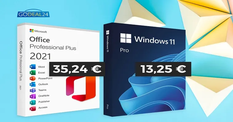 Godeal24: Один платёж - пожизненное пользование: Office 2021 и Windows 11