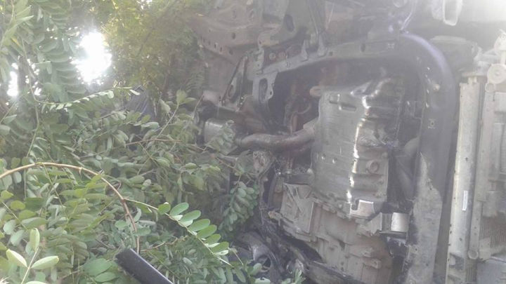 Accident pe traseul Chişinău-Leuşeni. O maşină s-a răsturnat, ambulanţa la faţa locului