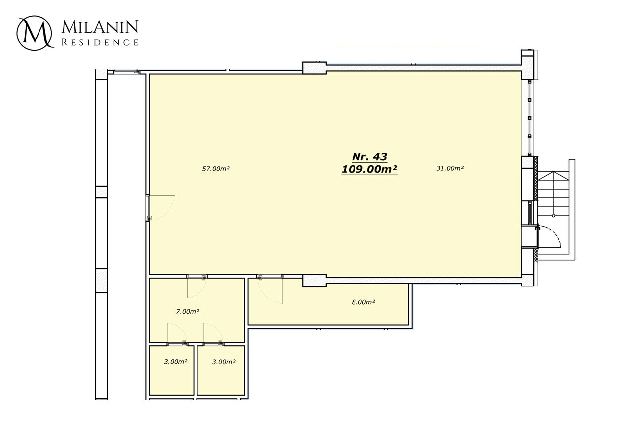 Milanin Residence: Офис Open Space - 109 м2 - в самом центре столицы ®