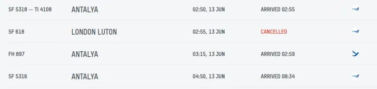 Fly One отменила ряд рейсов на 13 и 14 июня