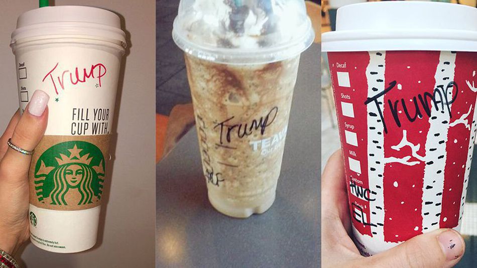 Сторонники Дональда Трампа устроили акцию против сети кофеен Starbucks