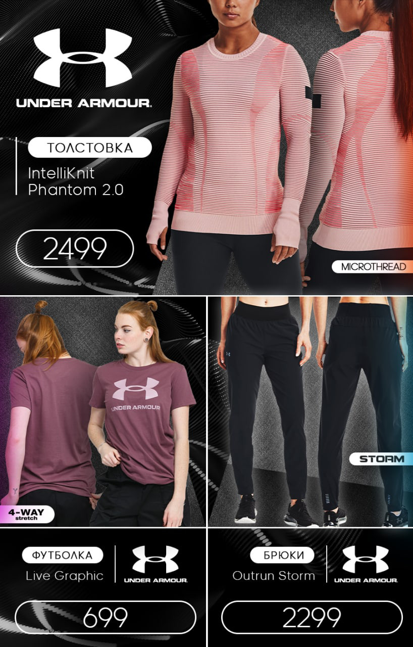 Sportlandia: Новая коллекция EA7 Emporio Armani, Asics, Under Armour