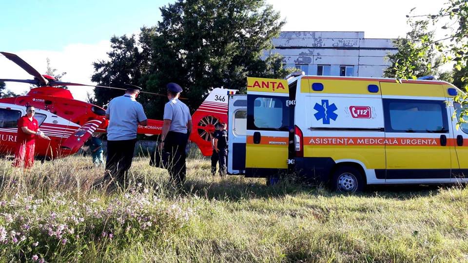 Экипаж SMURD доставил в Бухарест жителя Кагула, оставшегося без ноги