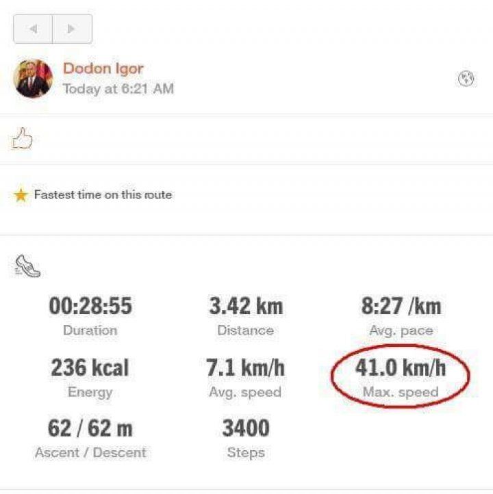Dodon, "performanță" demnă de olimpiadă. Președintele s-a lăudat că aleargă aproape ca cel mai rapid om de pe planetă