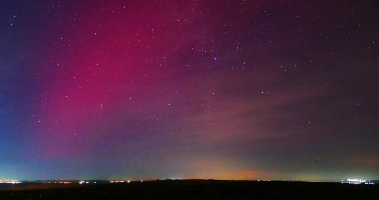 Aurora boreală, văzută în Republica Moldova