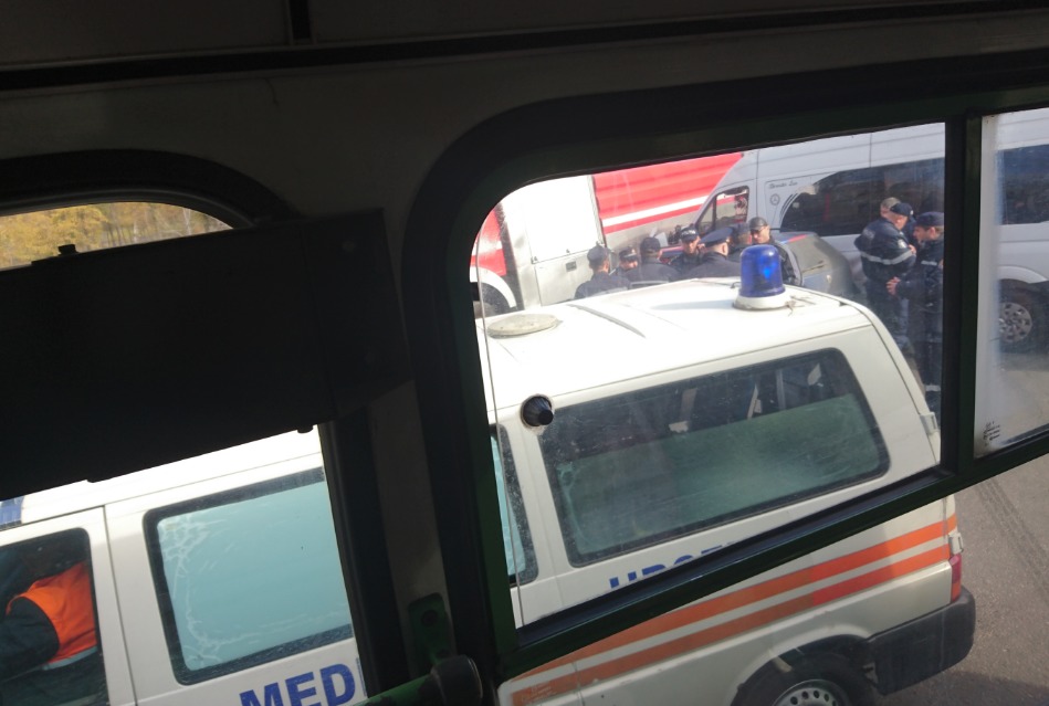 В Кишиневе маршрутка врезалась в пожарную машину