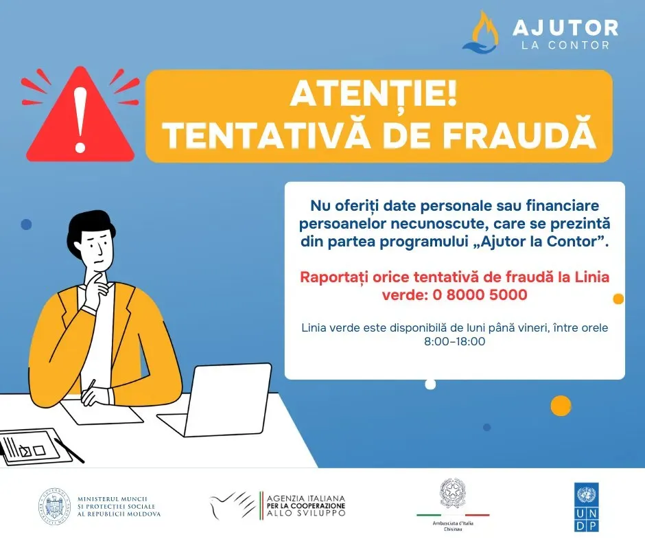 O nouă fraudă: Apeluri false în numele programului „Ajutor la contor”