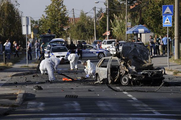 В Сербии взорвали авто телеведущей