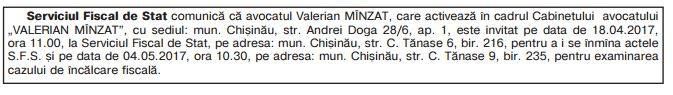 Un nou necaz pe capul lui Mînzat. Avocatul-vedetă a fost chemat la Fisc
