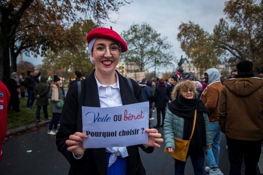В Париже состоялся марш против исламофобии