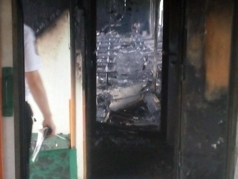 В Фалештском районе загорелся пассажирский поезд "Унгены - Бельцы"