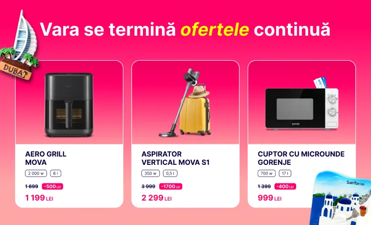 Enter: Vara se termină, dar ofertele continuă. Reduceri de până la 40% și credit 0%