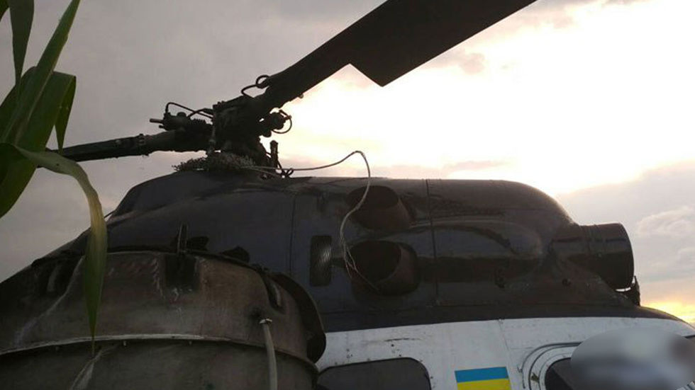 На Украине пьяный пилот снес вертолетом ЛЭП