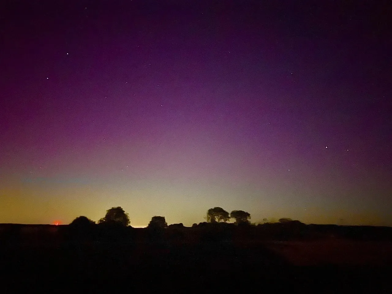 Aurora boreală a fost observată în Marea Britanie